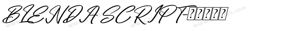 BLENDA SCRIPT字体转换